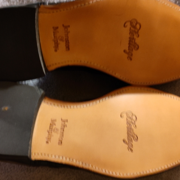 Johnston & Murphy Heritage Wingtips, Made in USA, Burgundy, sz 9.5 - Picture 6 of 6